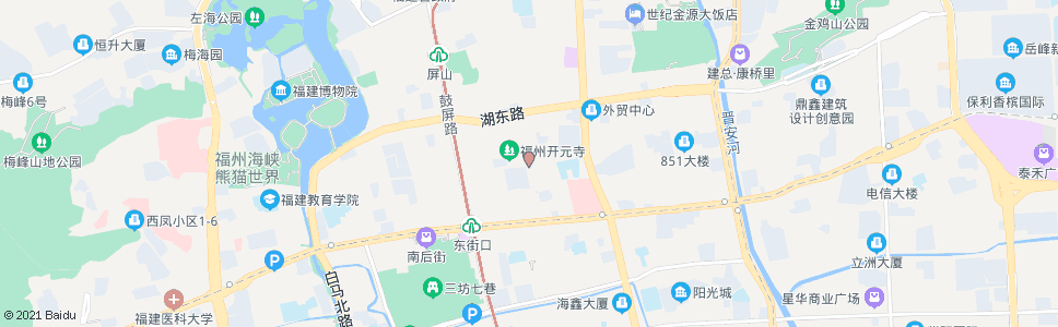 福州开元寺(福州市中医院)_公交站地图_福州公交_妙搜公交查询2024