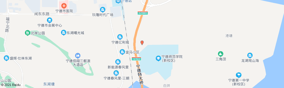 宁德宁德师院_公交站地图_宁德公交_妙搜公交查询2024