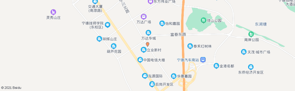 宁德立业新村_公交站地图_宁德公交_妙搜公交查询2024