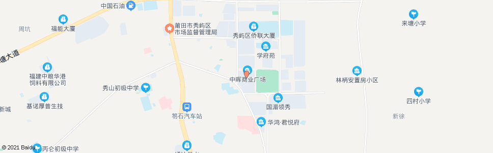 莆田中辉步行街_公交站地图_莆田公交_妙搜公交查询2024