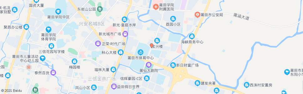 莆田市体育中心(延寿路)_公交站地图_莆田公交_妙搜公交查询2025