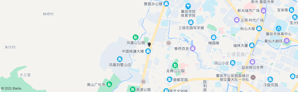 莆田城厢区交警大队(凤凰山公园)_公交站地图_莆田公交_妙搜公交查询2024