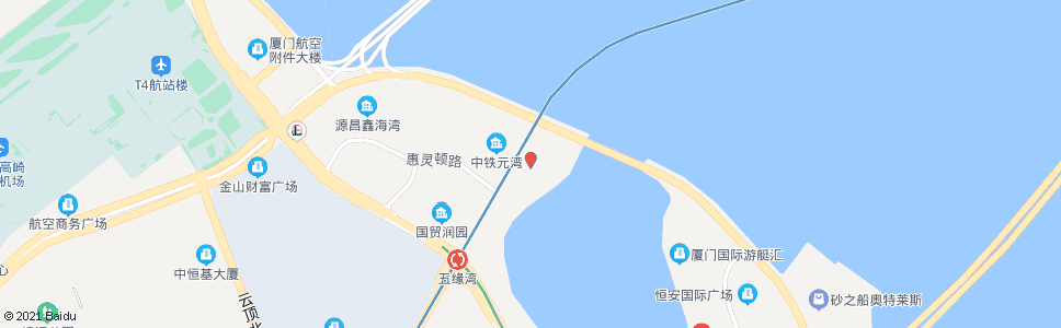 厦门禹洲大酒店_公交站地图_厦门公交_妙搜公交查询2025