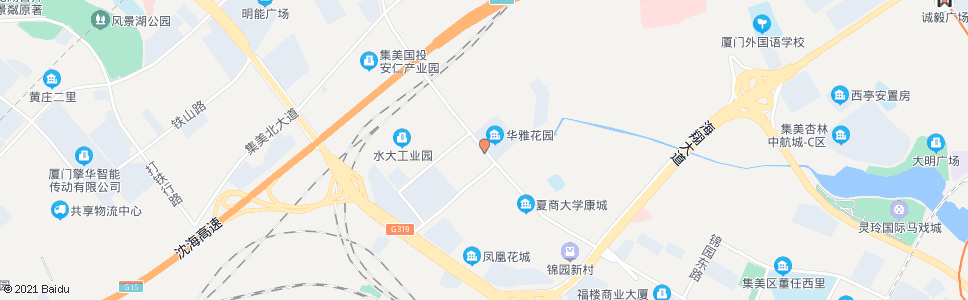 厦门华雅花园_公交站地图_厦门公交_妙搜公交查询2025