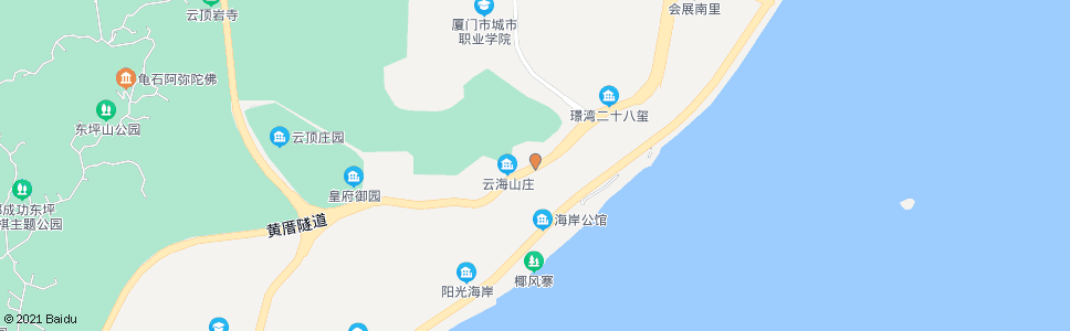 厦门云海山庄_公交站地图_厦门公交_妙搜公交查询2024