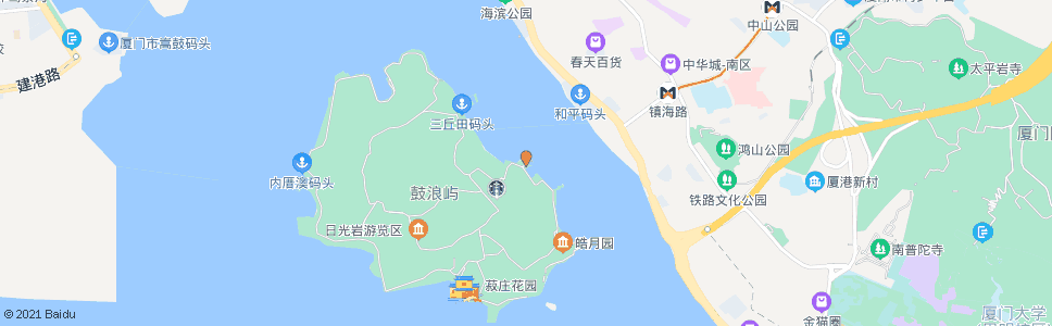 厦门鼓浪屿钢琴码头_公交站地图_厦门公交_妙搜公交查询2024