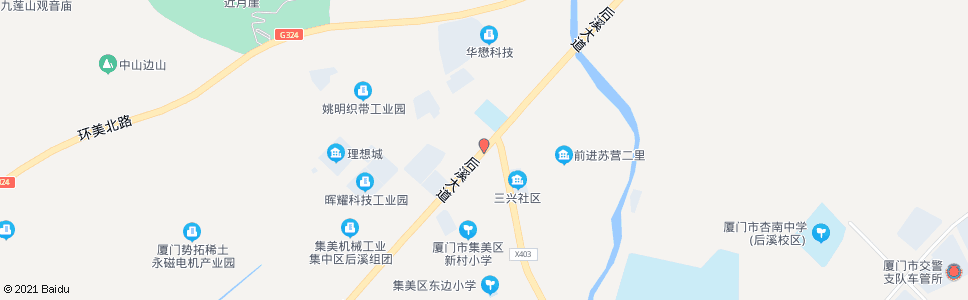 厦门后溪新村_公交站地图_厦门公交_妙搜公交查询2025