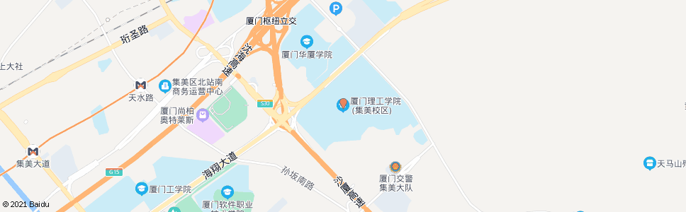 厦门理工学院集美校区_公交站地图_厦门公交_妙搜公交查询2025