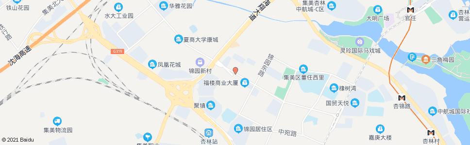 厦门杏林北二路_公交站地图_厦门公交_妙搜公交查询2025