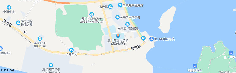 厦门外国语学校海沧校区_公交站地图_厦门公交_妙搜公交查询2025