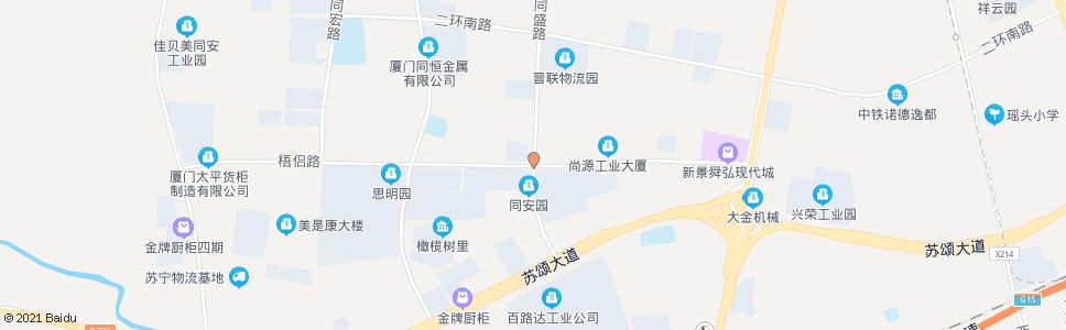 厦门同盛路梧侣路口_公交站地图_厦门公交_妙搜公交查询2025