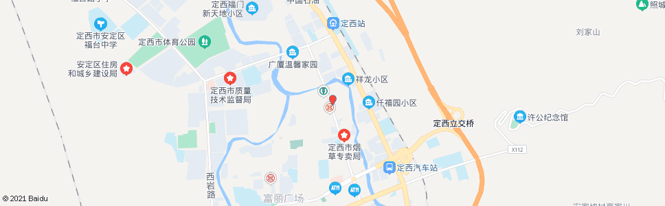 定西中华路市场_公交站地图_定西公交_妙搜公交查询2024