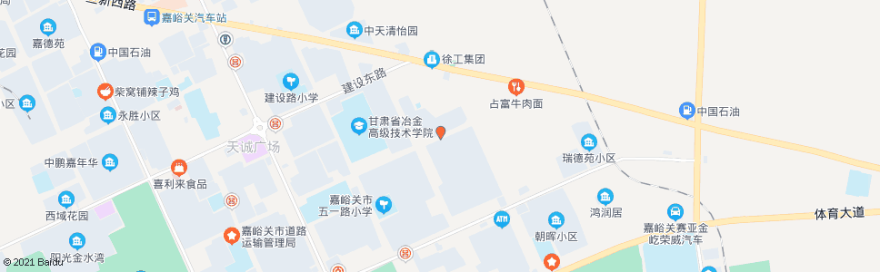 嘉峪关建林街区_公交站地图_嘉峪关公交_妙搜公交查询2024