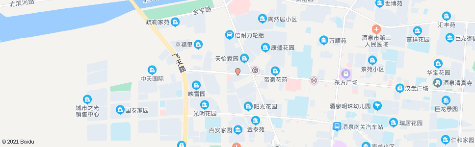 酒泉汽配一条街_公交站地图_酒泉公交_妙搜公交查询2025