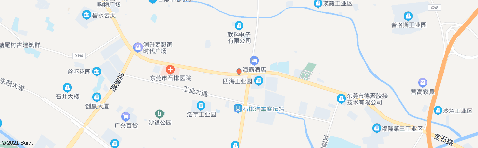 东莞福隆路口(福地市场)_公交站地图_东莞公交_妙搜公交查询2024