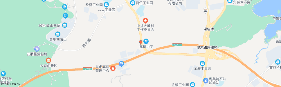 东莞地塘岭路口_公交站地图_东莞公交_妙搜公交查询2024