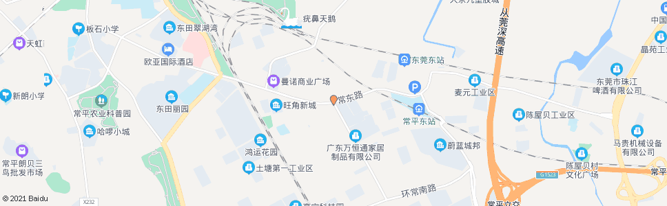 东莞王氏港建大道路口_公交站地图_东莞公交_妙搜公交查询2024