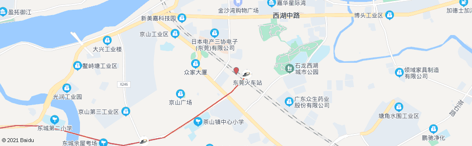 东莞鸿运路(东莞)_公交站地图_东莞公交_妙搜公交查询2024