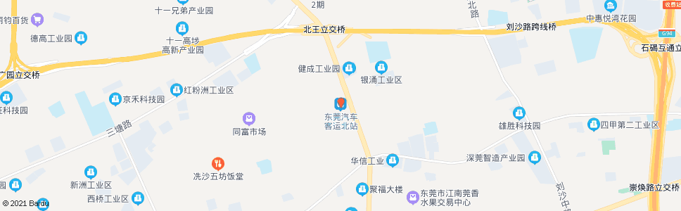 东莞新村北_公交站地图_东莞公交_妙搜公交查询2024