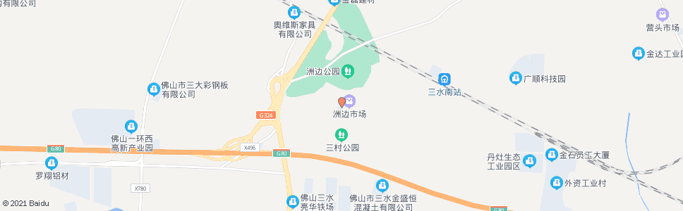 佛山洲边西旧村_公交站地图_佛山公交_妙搜公交查询2024