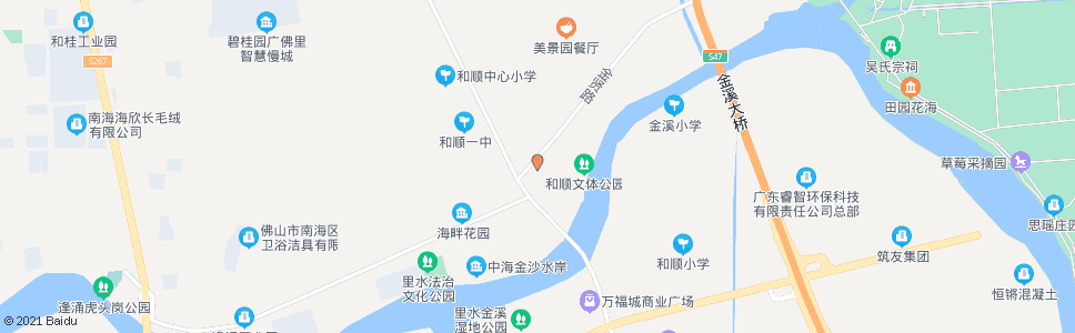 佛山金溪市场(金华西路)_公交站地图_佛山公交_妙搜公交查询2024