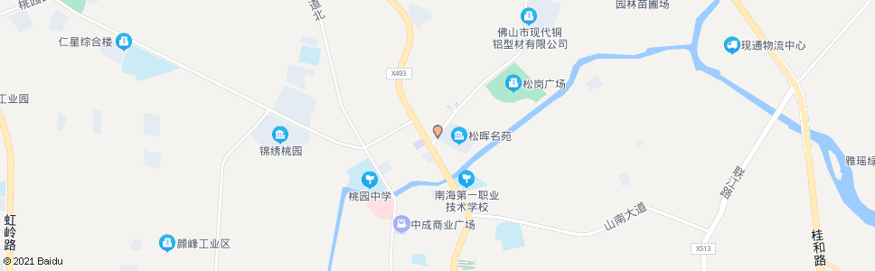 佛山松岗警务区(南北站)_公交站地图_佛山公交_妙搜公交查询2024