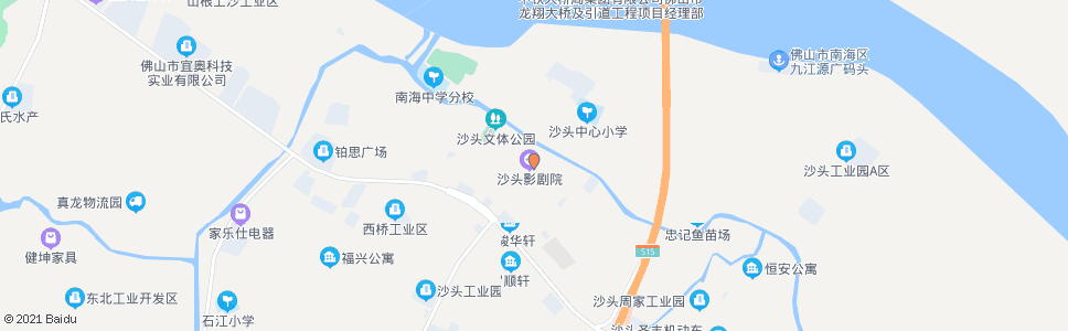 佛山九江影剧院_公交站地图_佛山公交_妙搜公交查询2024