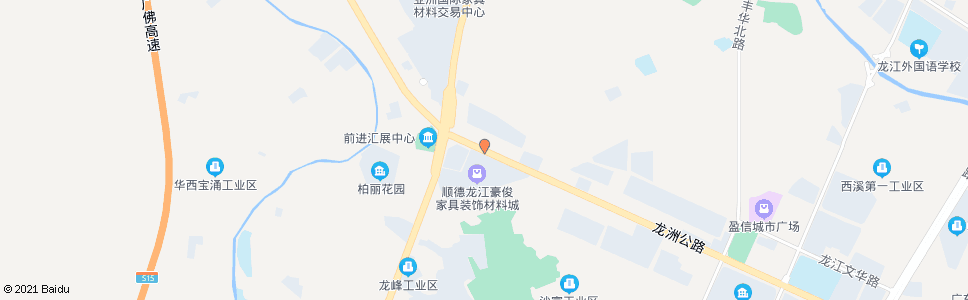 佛山甲子路龙洲路口_公交站地图_佛山公交_妙搜公交查询2024