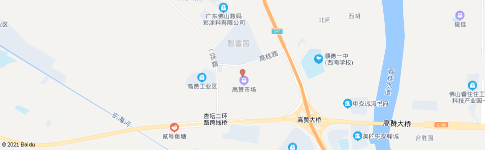 佛山高赞村委会(齐赞路)_公交站地图_佛山公交_妙搜公交查询2024