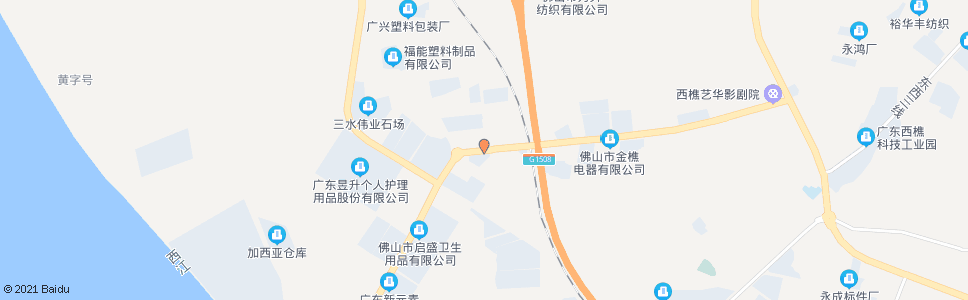 佛山西樵工业园管委会_公交站地图_佛山公交_妙搜公交查询2024