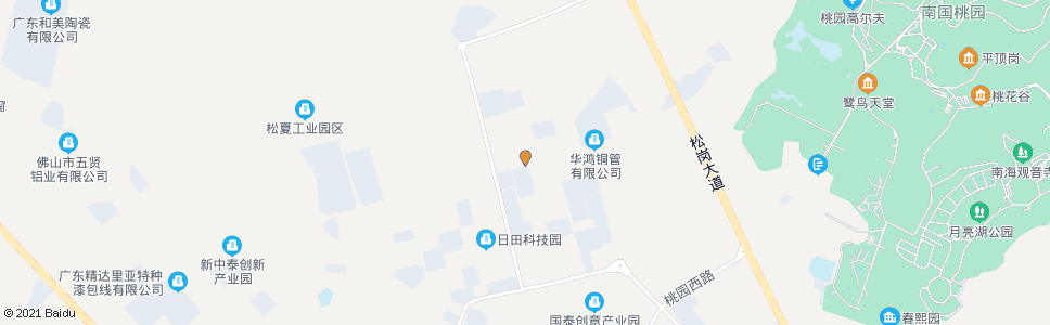 佛山松夏工业园市场_公交站地图_佛山公交_妙搜公交查询2024