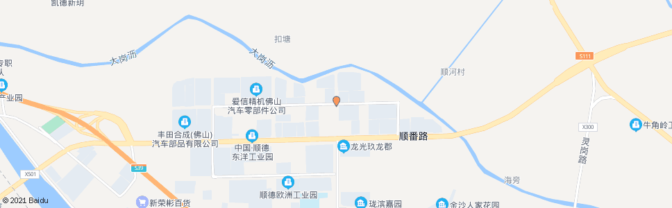 佛山新辉路顺诚北路口_公交站地图_佛山公交_妙搜公交查询2024