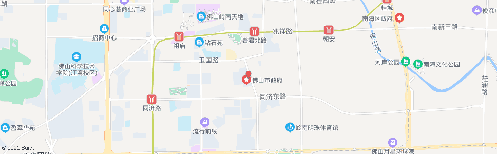 佛山西门口(中山六路)_公交站地图_佛山公交_妙搜公交查询2024