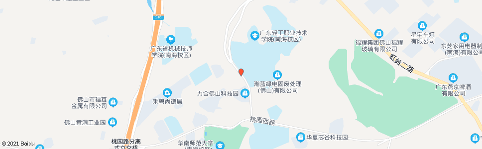 佛山广东轻工职业技术学院(南海)_公交站地图_佛山公交_妙搜公交查询2024