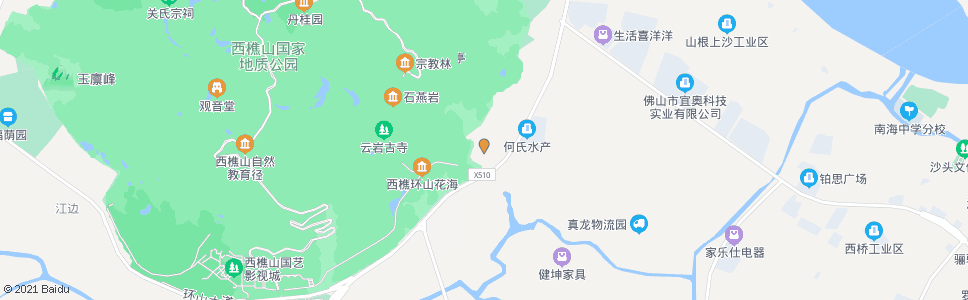 佛山大坑庄_公交站地图_佛山公交_妙搜公交查询2024