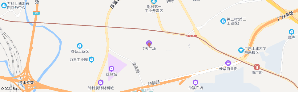 广州钟村市场_公交站地图_广州公交_妙搜公交查询2024
