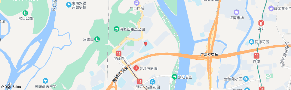 广州广东华侨中学(金沙洲校区)_公交站地图_广州公交_妙搜公交查询2024