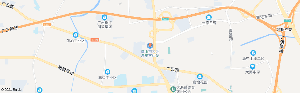 广州南海大沥候机楼(大沥汽车客运站北区)_公交站地图_广州公交_妙搜公交查询2024