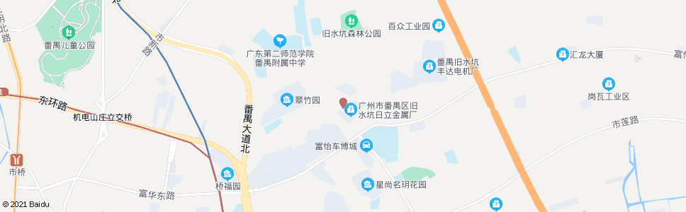 广州旧水坑派出所(旧村南路)_公交站地图_广州公交_妙搜公交查询2024