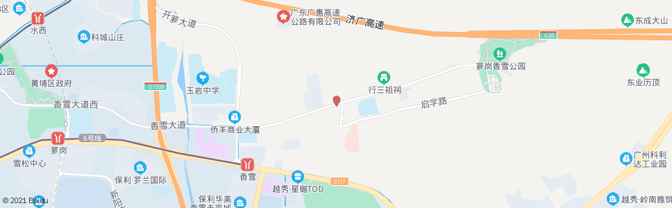 广州猛田村_公交站地图_广州公交_妙搜公交查询2024