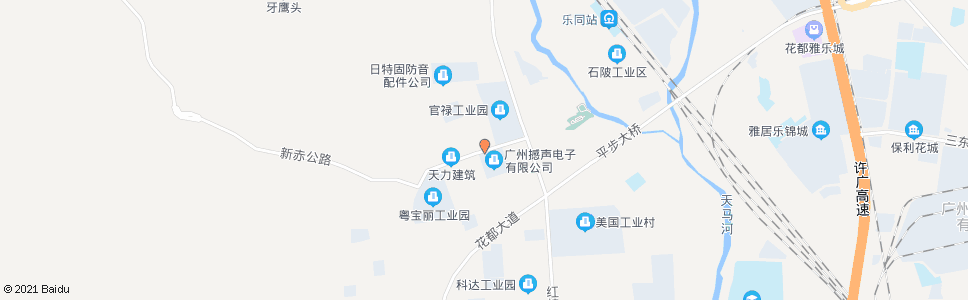 广州花都公汽临时停靠点(锦山村)_公交站地图_广州公交_妙搜公交查询2024