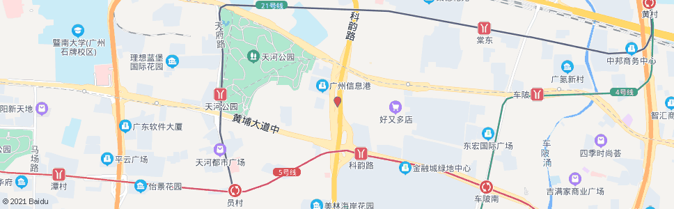 广州科韵路(公交站)_公交站地图_广州公交_妙搜公交查询2024