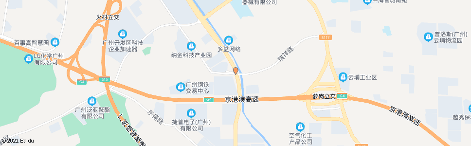 广州开泰大道(东明三路口)_公交站地图_广州公交_妙搜公交查询2024