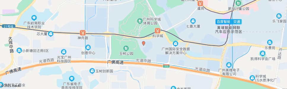 广州科学城华夏国际商务酒店_公交站地图_广州公交_妙搜公交查询2024