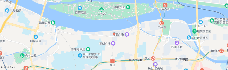 广州新珠江大酒店_公交站地图_广州公交_妙搜公交查询2024