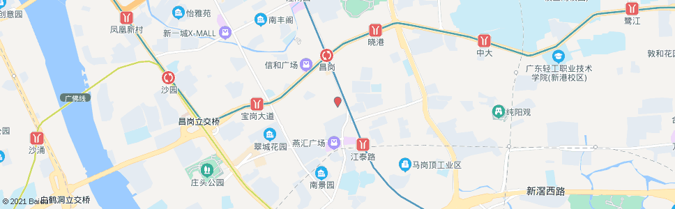 广州礼岗路_公交站地图_广州公交_妙搜公交查询2025