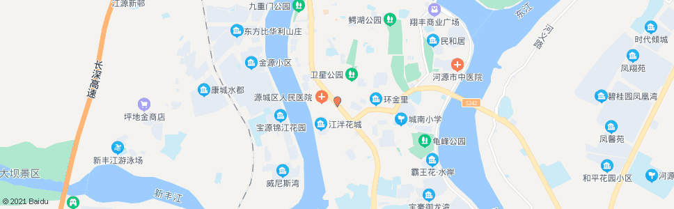 河源(南板桥)源城医院_公交站地图_河源公交_妙搜公交查询2024