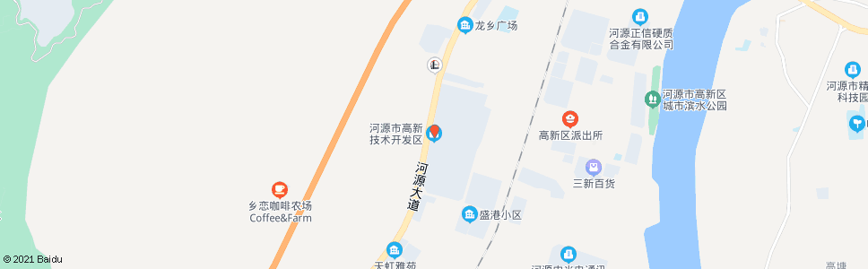 河源科技大道(高新区公交站)_公交站地图_河源公交_妙搜公交查询2024