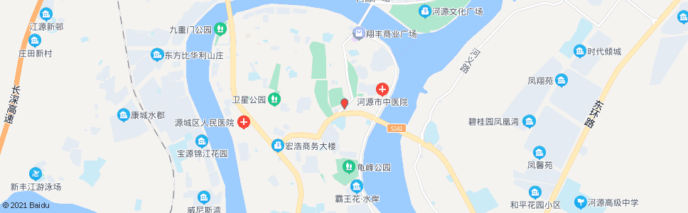 河源市妇幼保健分院_公交站地图_河源公交_妙搜公交查询2024