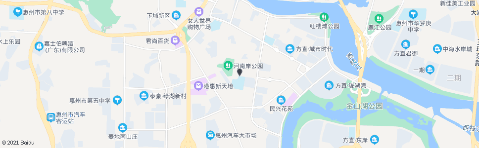 惠州银岭三横街西_公交站地图_惠州公交_妙搜公交查询2025